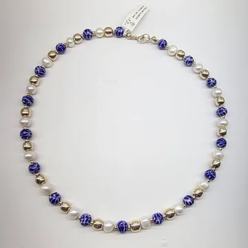 Collar Clásico en Plata .925 y Talavera Poblana